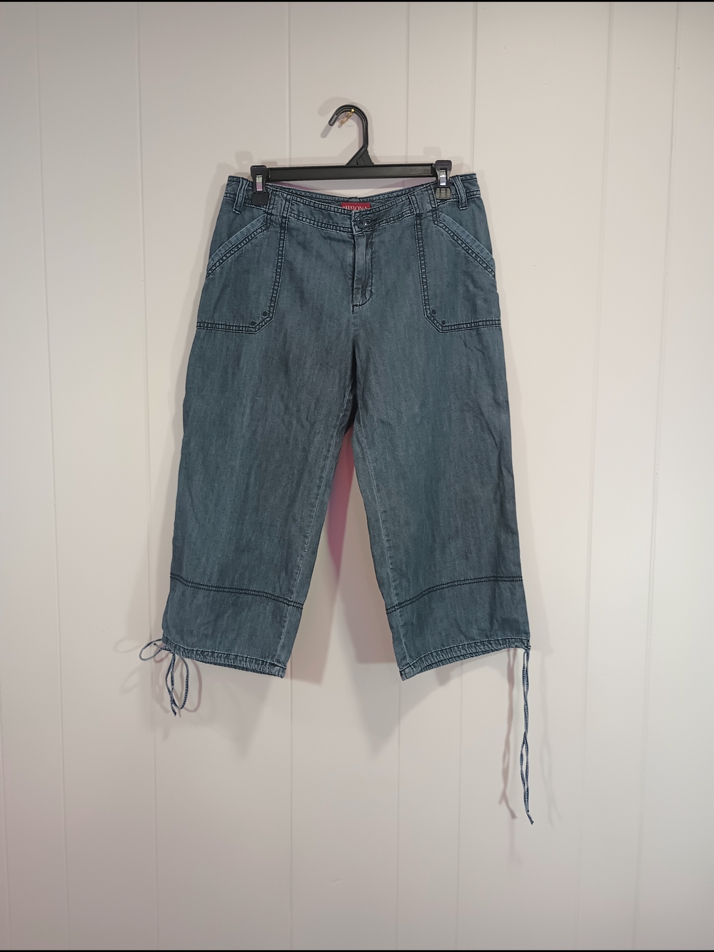 Merona Capri Jeans 100% Cotton with Drawstring